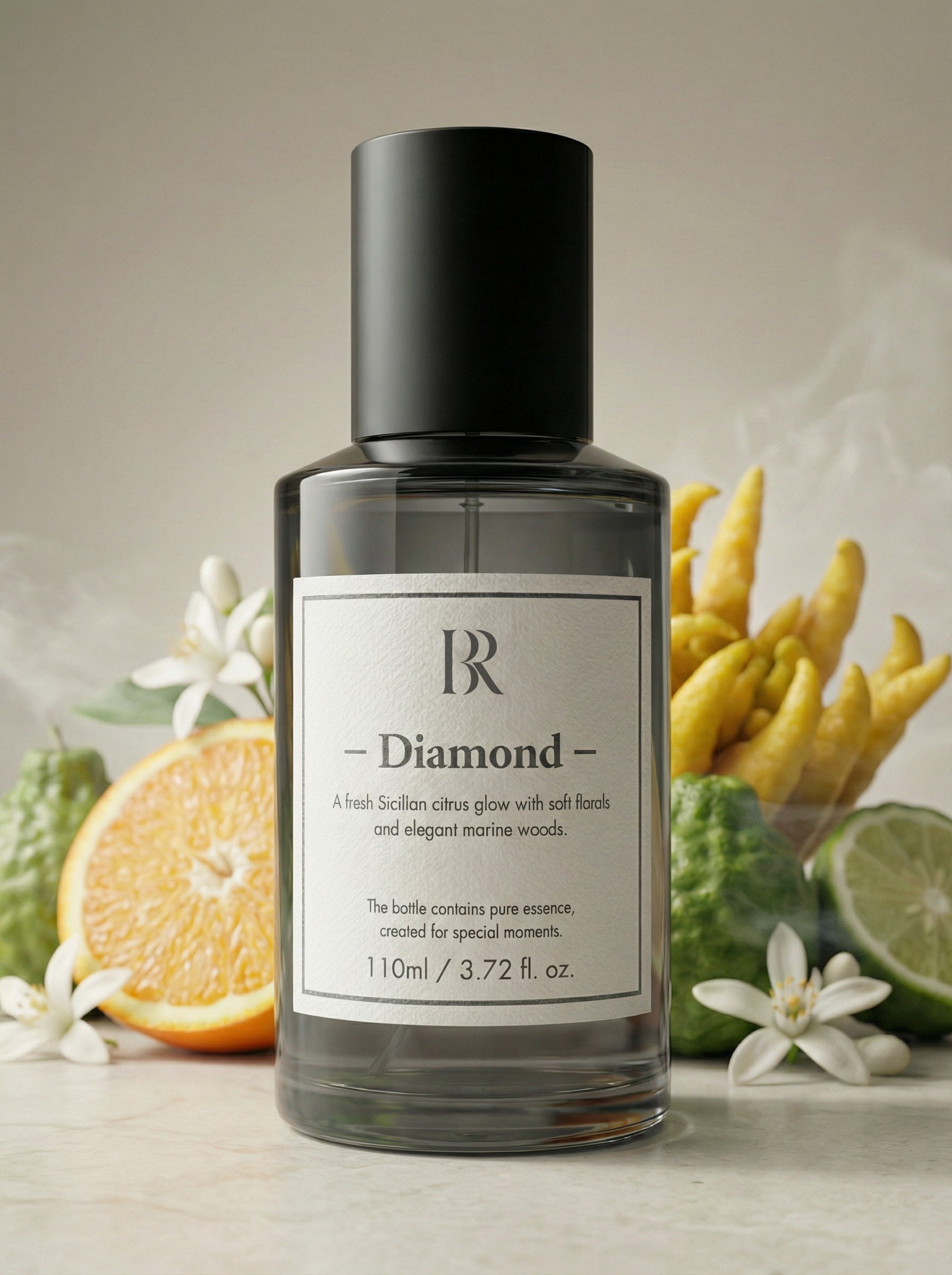 Diamond esenta parfum citric sicilian Barrano - bergamota magnolie iris luminos IFRA