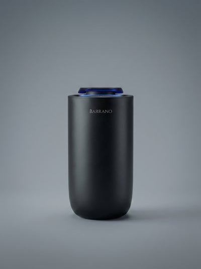 Aera Black difuzor parfum auto profesional Barrano - matte black anodizat