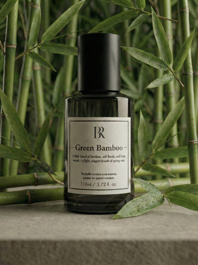 Green Bamboo esenta parfum exotic Barrano - mango bambus cedru vetiver IFRA