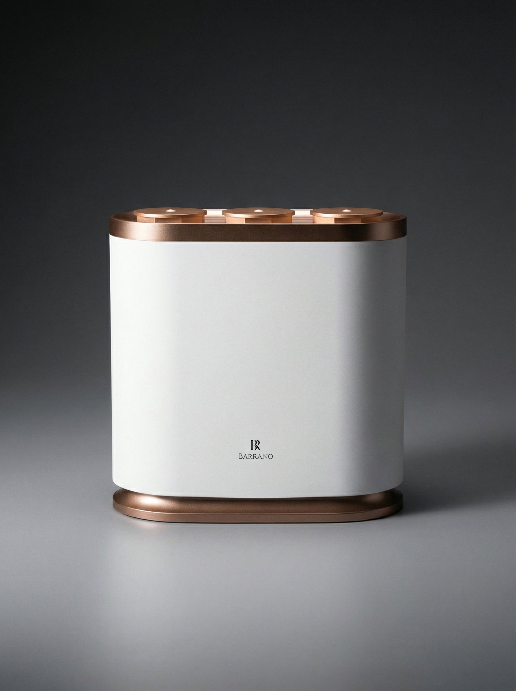 Icon aparat parfumare flagship 500m2 hotel Barrano - 3 atomizoare independente rose-gold