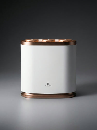 Icon aparat parfumare flagship 500m2 hotel Barrano - 3 atomizoare independente rose-gold