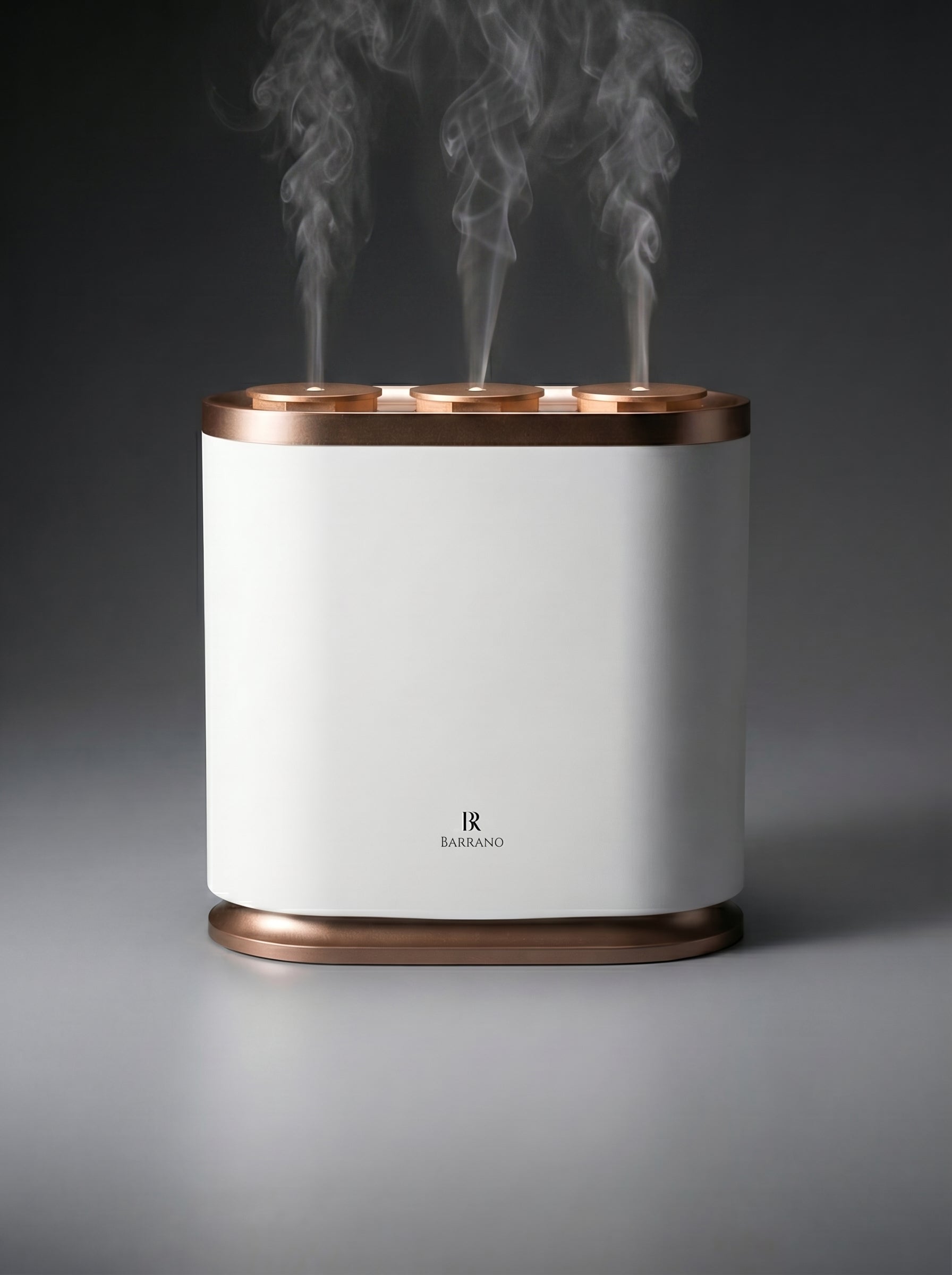 Icon aparat parfumare flagship 500m2 hotel Barrano - 3 atomizoare independente rose-gold