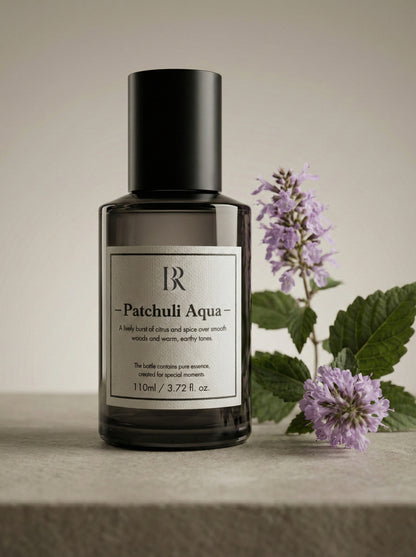 Patchuli Aqua esenta parfum modern Barrano - pomelo cedru patchouli vanilie tonka IFRA