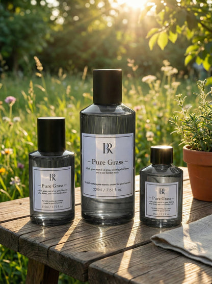 Pure Grass esenta parfum verde Barrano - lamaie bambus iasomie chiparos IFRA