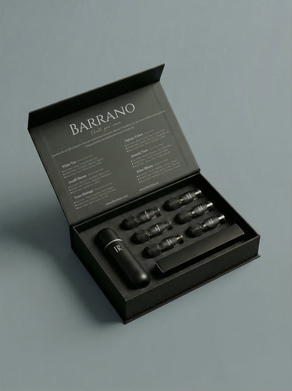 Nero difuzor parfum auto premium Barrano - 6 esente signature incluse clip AC