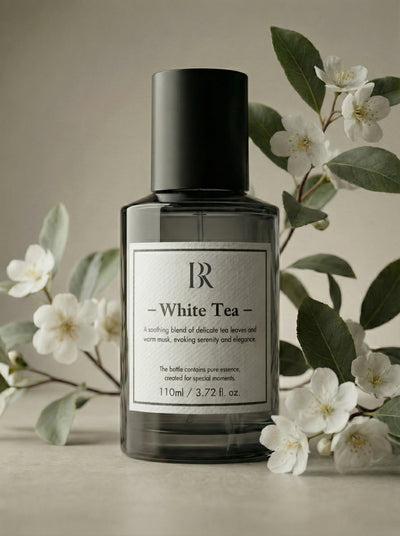White Tea esenta parfum refill Barrano - ceai alb mosc iasomie ambra IFRA