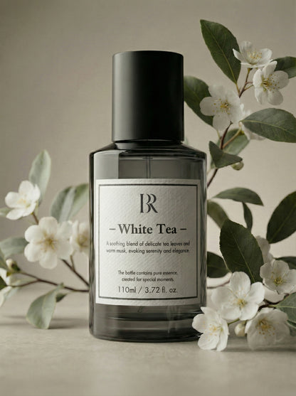 White Tea esenta parfum refill Barrano - ceai alb mosc iasomie ambra IFRA