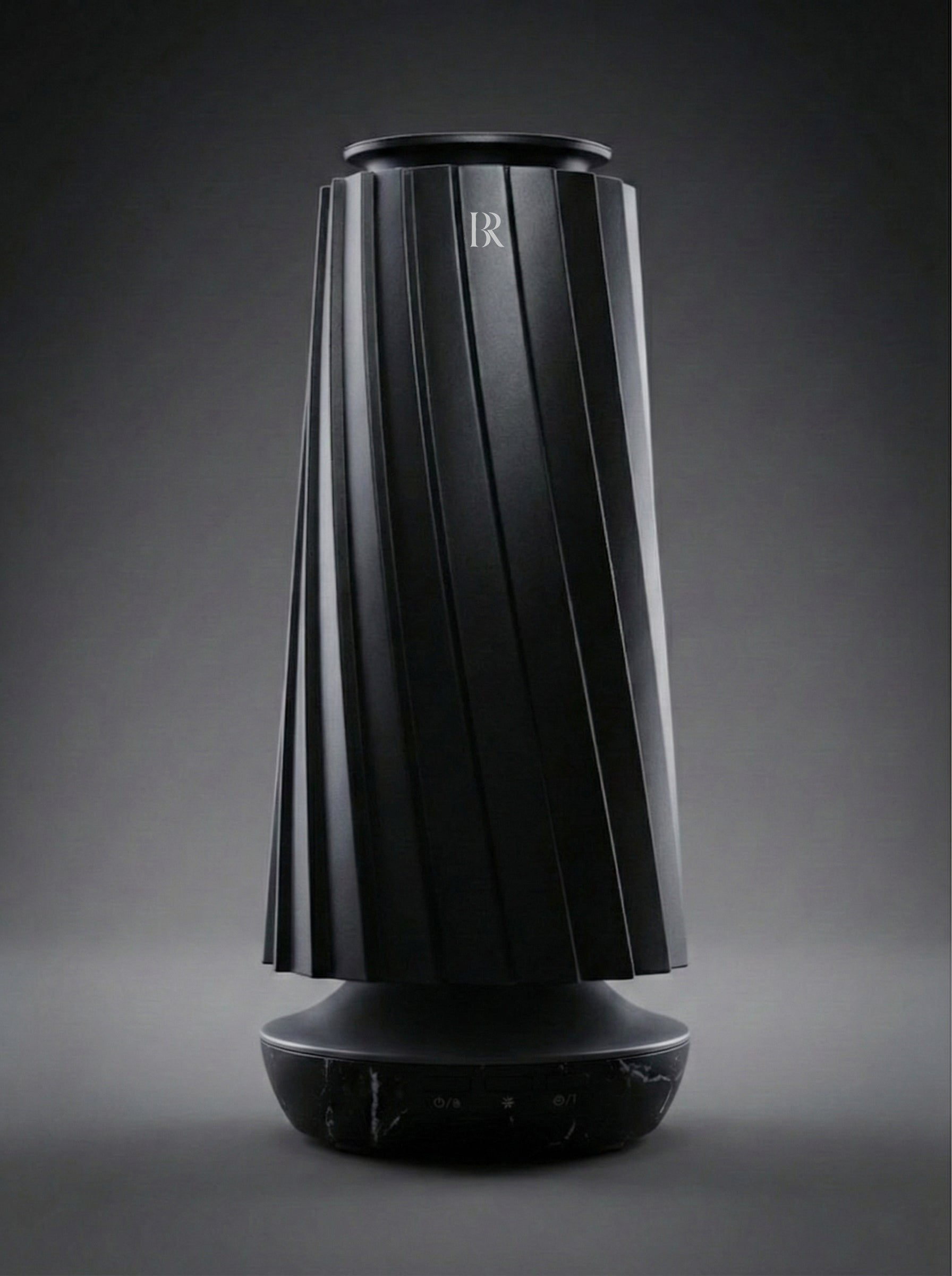 Muse Black difuzor parfum coloana premium Barrano - LED Breathing 75m2 ABS negru mat
