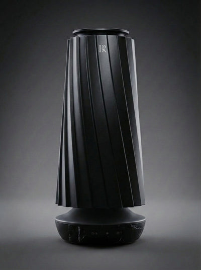 Muse Black difuzor parfum coloana premium Barrano - LED Breathing 75m2 ABS negru mat