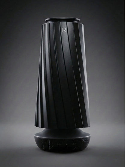 Muse Black difuzor parfum coloana premium Barrano - LED Breathing 75m2 ABS negru mat
