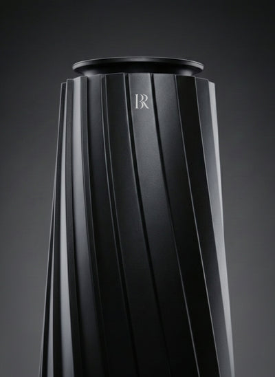 Muse Black difuzor parfum coloana premium Barrano - LED Breathing 75m2 ABS negru mat