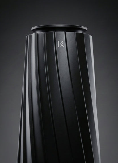 Muse Black difuzor parfum coloana premium Barrano - LED Breathing 75m2 ABS negru mat
