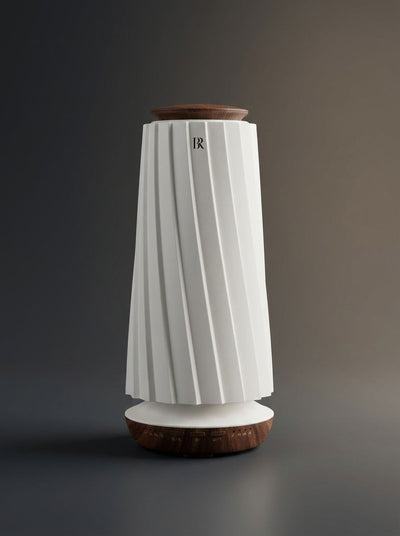 Muse White difuzor parfum coloana premium Barrano - LED Breathing 75m2 ABS mat